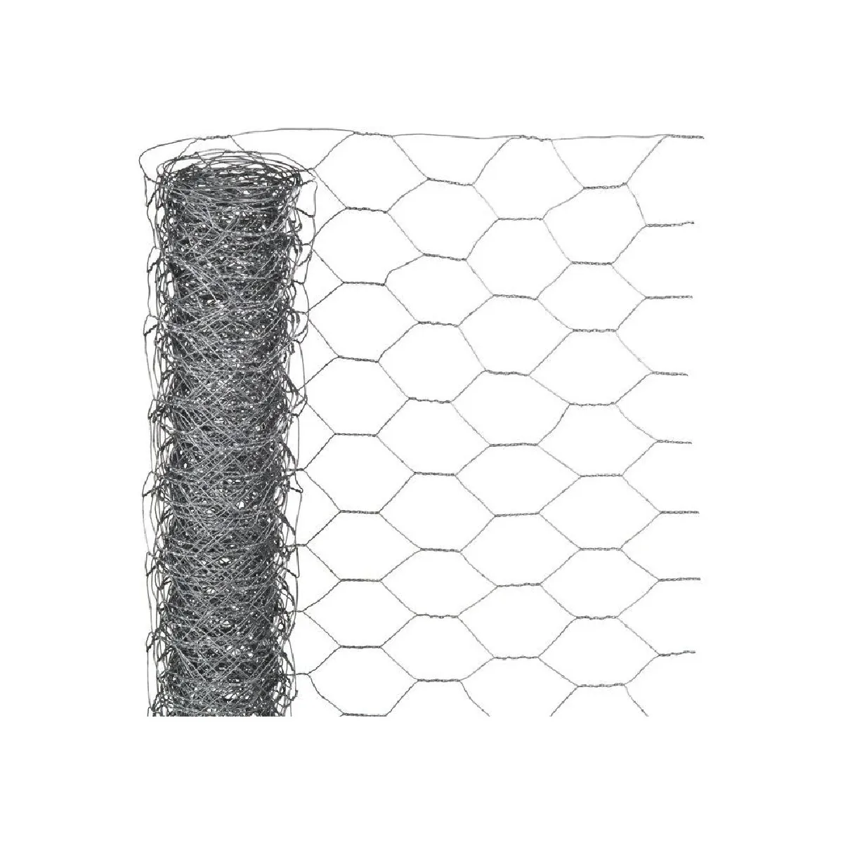 Non Communiqué Gris Grillage Pour Animaux Triple Torsion H.0.5 X L.10 M, Maille H.25 X L.25 Mm - Image 4
