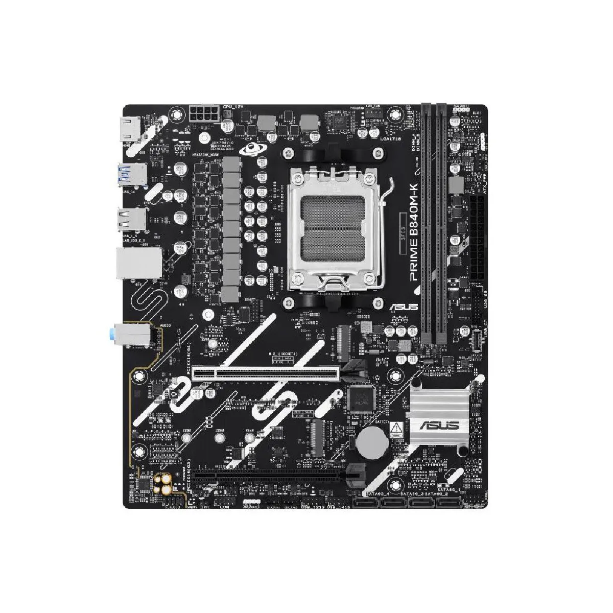 ASUS PRIME B840M K AMD B840 Emplacement AM5 micro ATX - vue 2