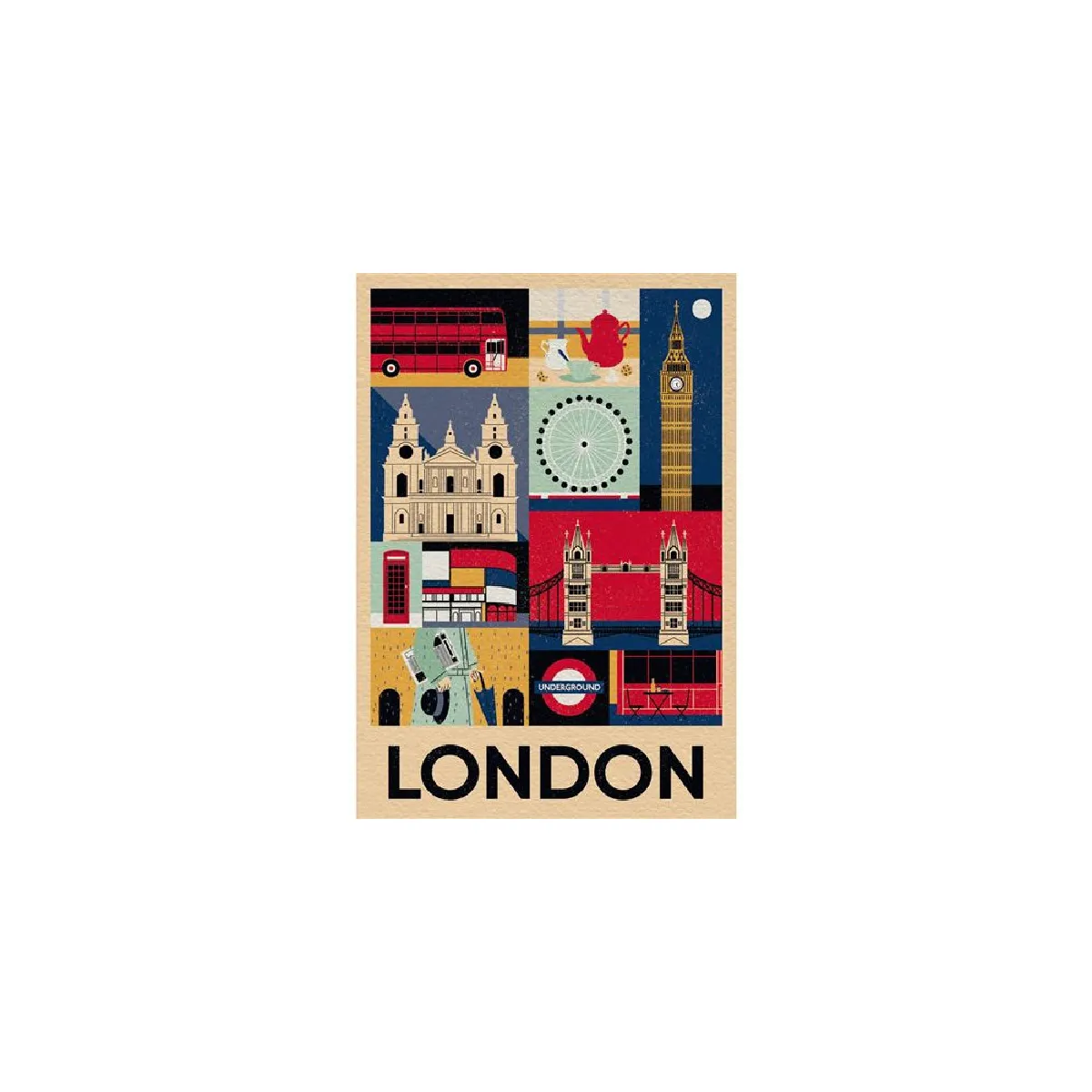 Clementoni Style in the City Londres - Puzzle Compact 1000 pièces