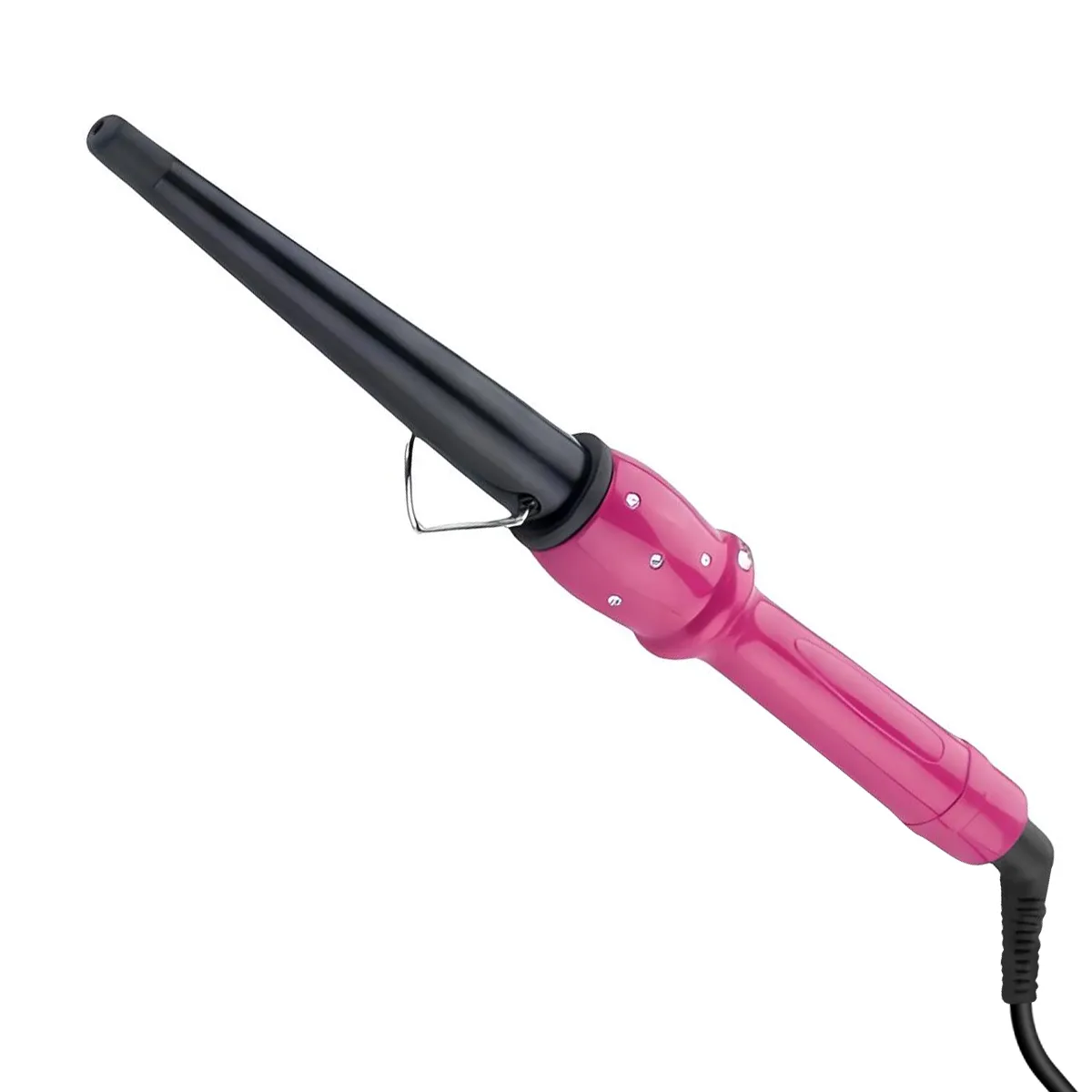 AVIZAR  Fer &Agrave; Boucler Conique 50W pour Boucles et Ondulations Chauffe Rapide Rose