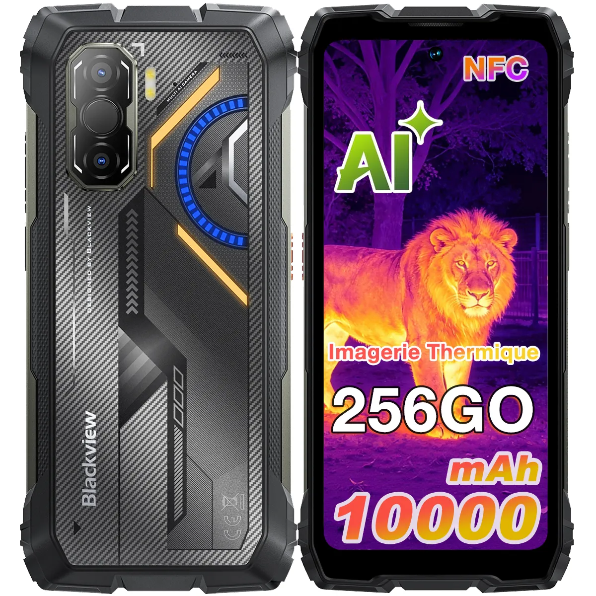 BLACKVIEW  Rock 3 8+24Go 256Go 6.78"" 4G dual sim-NOIR