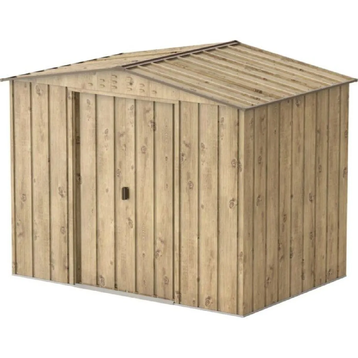 Duramax Abri de jardin en métal imitation bois 4,78m²