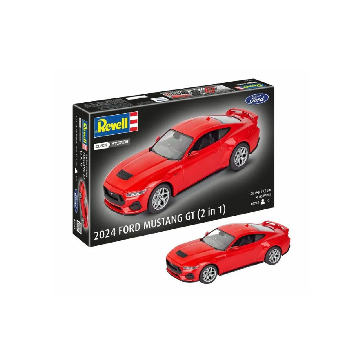 Kit Modèle Réplique Revell Ford Mustang GT 1:25 Click System - Image 4