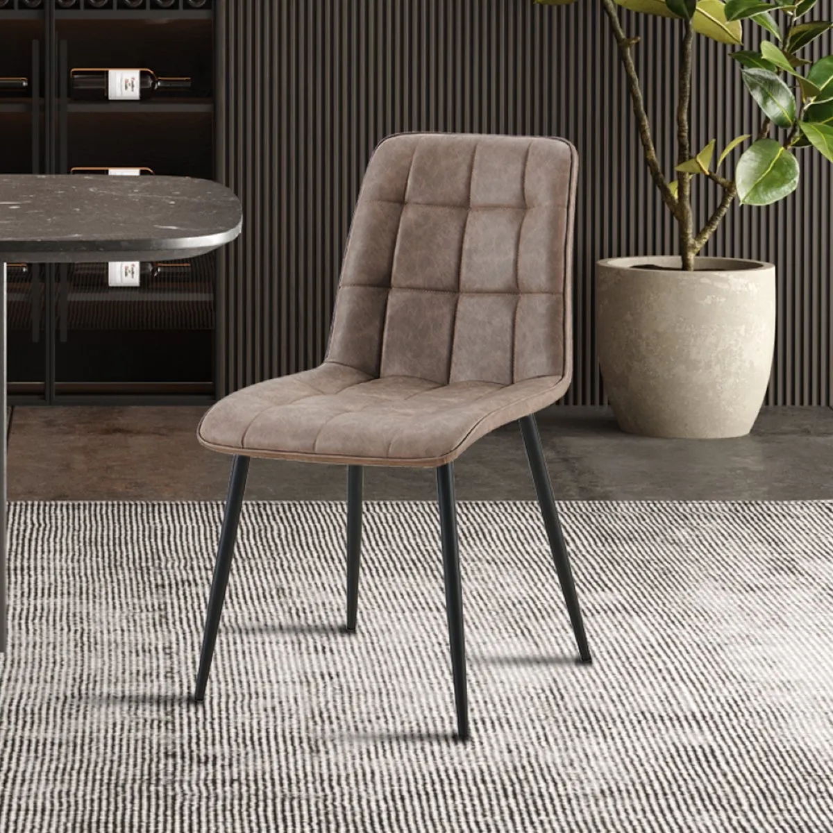 Lot de 4 chaises en PU VINTAGE FURAX