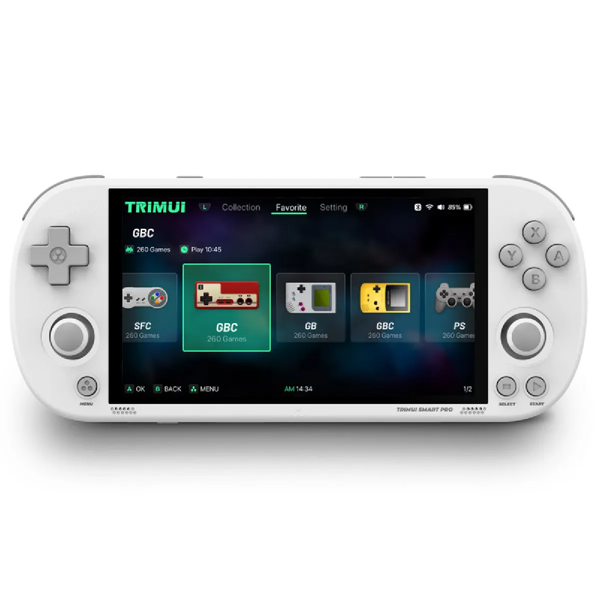 szsmart - Trimui Smart Pro - Console Rétrogaming - Écran 4,96 Pouces - 256 Go - Blanc - Image 3