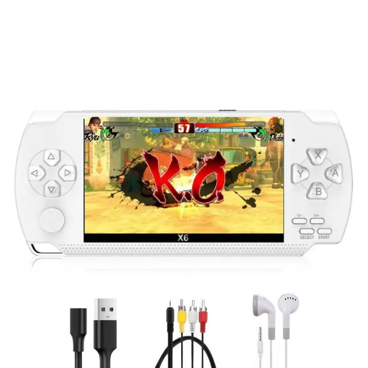 Vurahome Console Portable Rétro X6 - 4,3 Pouces - 32 Go