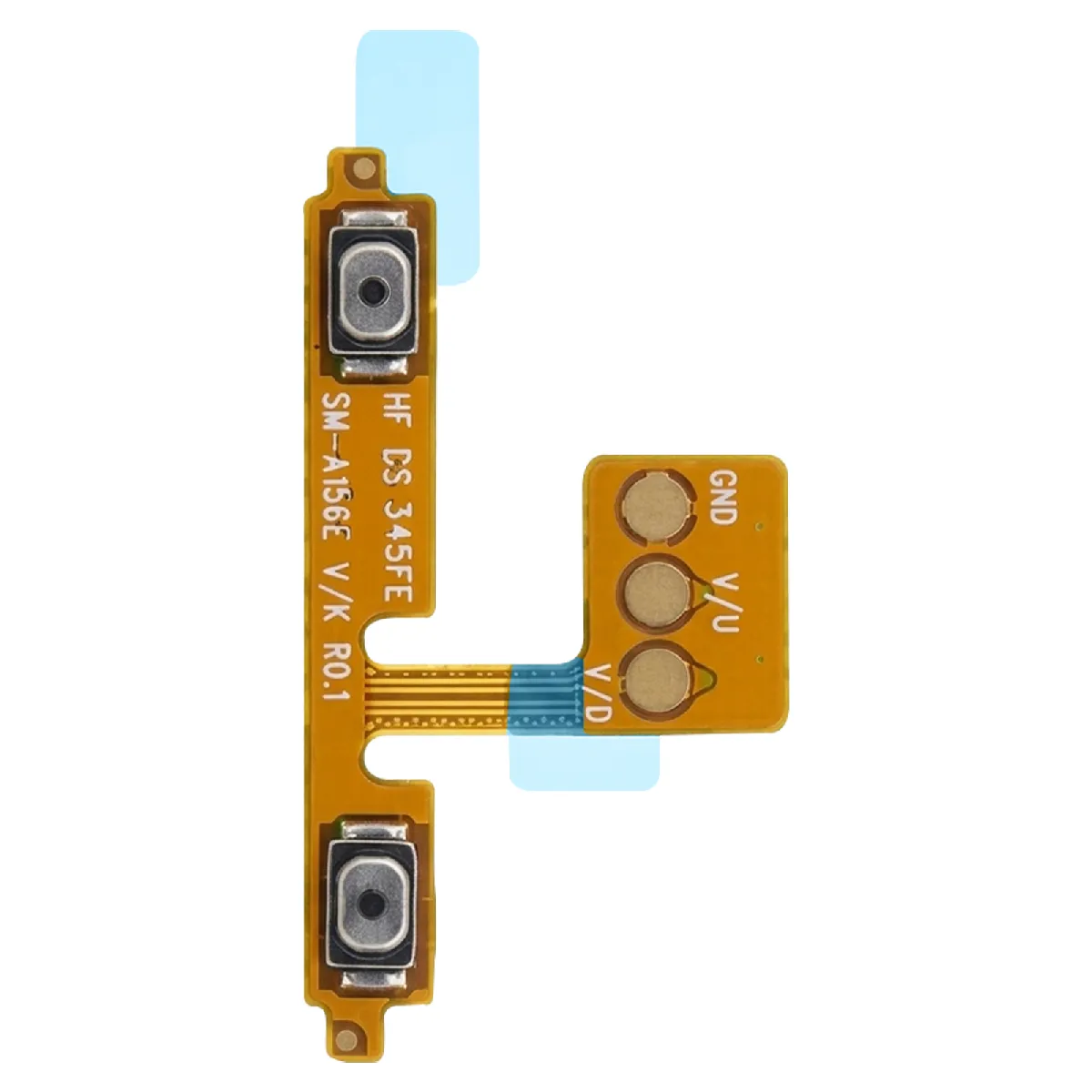 Samsung Nappe Bouton Volume de Remplacement pour Galaxy A15 / M15 5G Service Pack Dorée