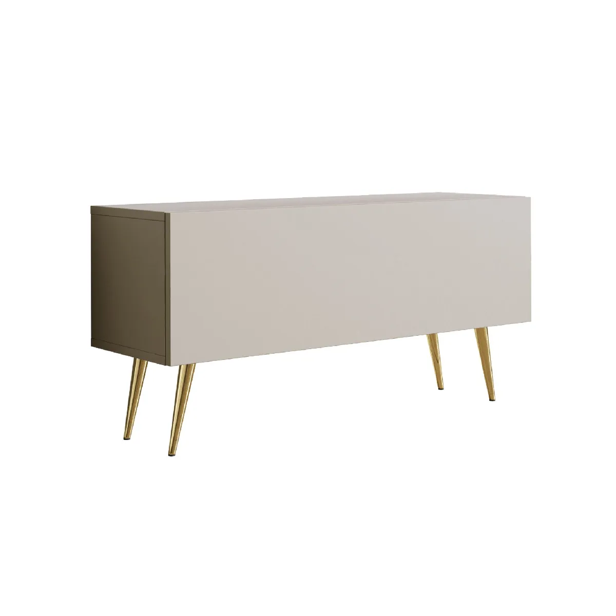 Meuble TV : Cachemire, pieds dorées, 100 x 52 x 32 cm