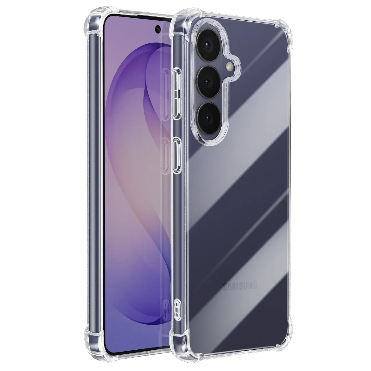 Mayaxess Coque Pour Galaxy S26 Plus En Silicone Avec Coins Renforcés Antichocs Transparent
