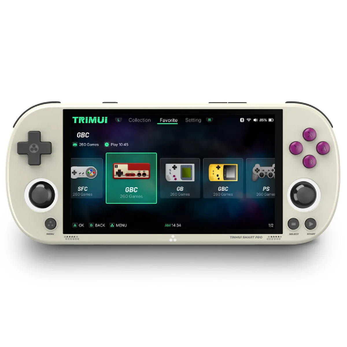Non Communiqué Vert Console De Jeu Szsmart Trimui Smart Pro 4,96 Pouces, Système Open Source 256 Go (16 000 Go) - Image 3