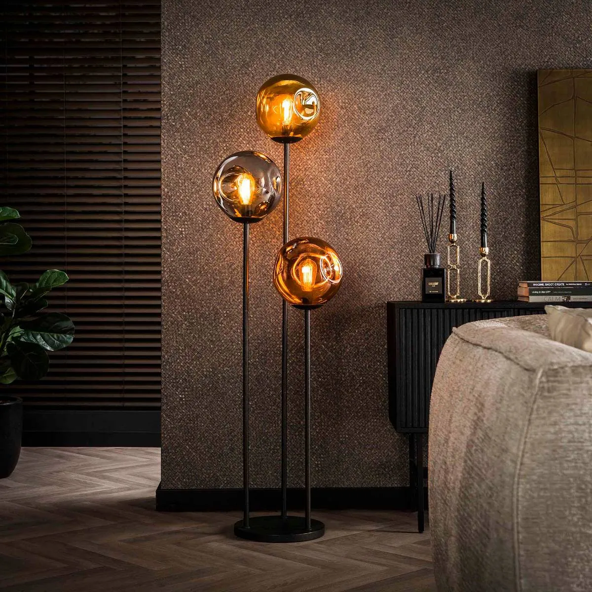 Jlc kreation Lampadaire LAURA - Multicolore