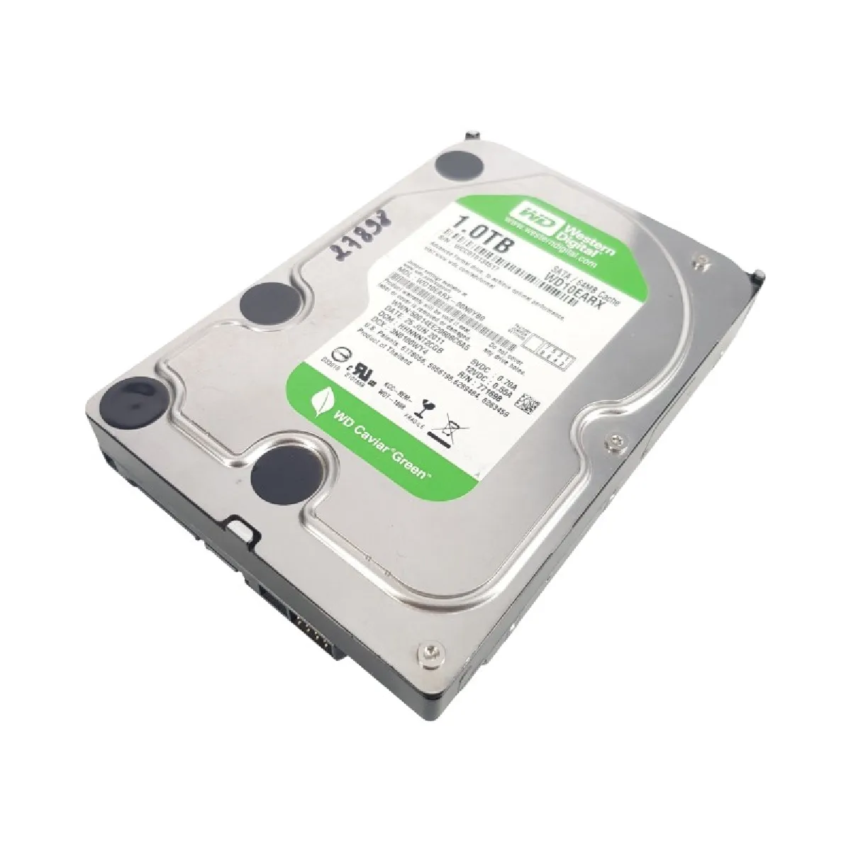 Disque Dur SATA III 3.5 Western Digital Caviar WD10EARX 00N0YB0 5400rpm 64Mo
