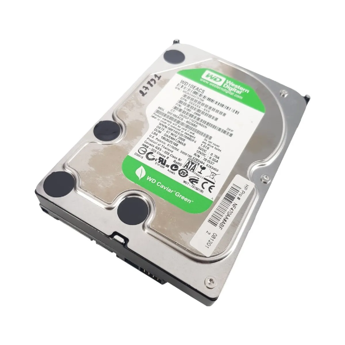 Disque Dur SATA 3.5 Western Digital GreenPower WD10EACS 65D6B0 5400rpm 32Mo