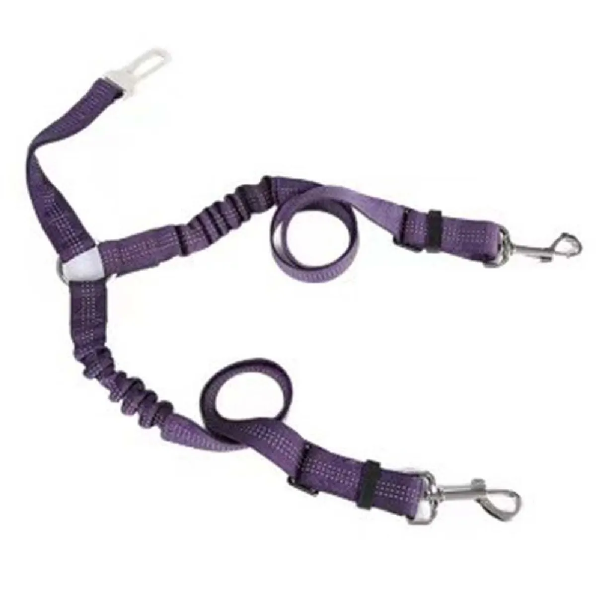 Comparer les prix de Ceinture de sécurité double pour animaux de compagnie : Laisse ajustable en nylon pour voi