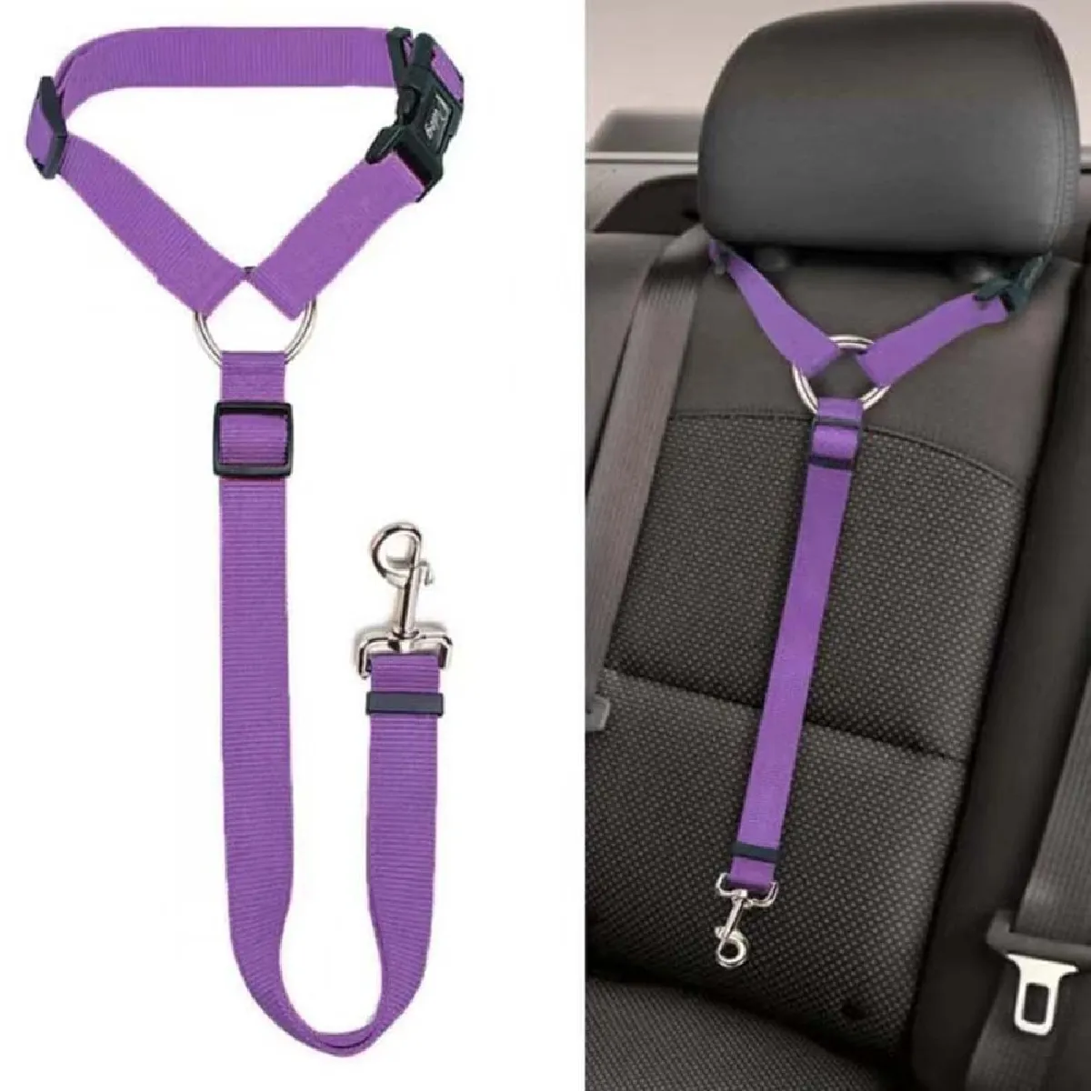 Ceinture de sécurité réglable pour animaux de compagnie - Sécurisez votre ami à fourrure l