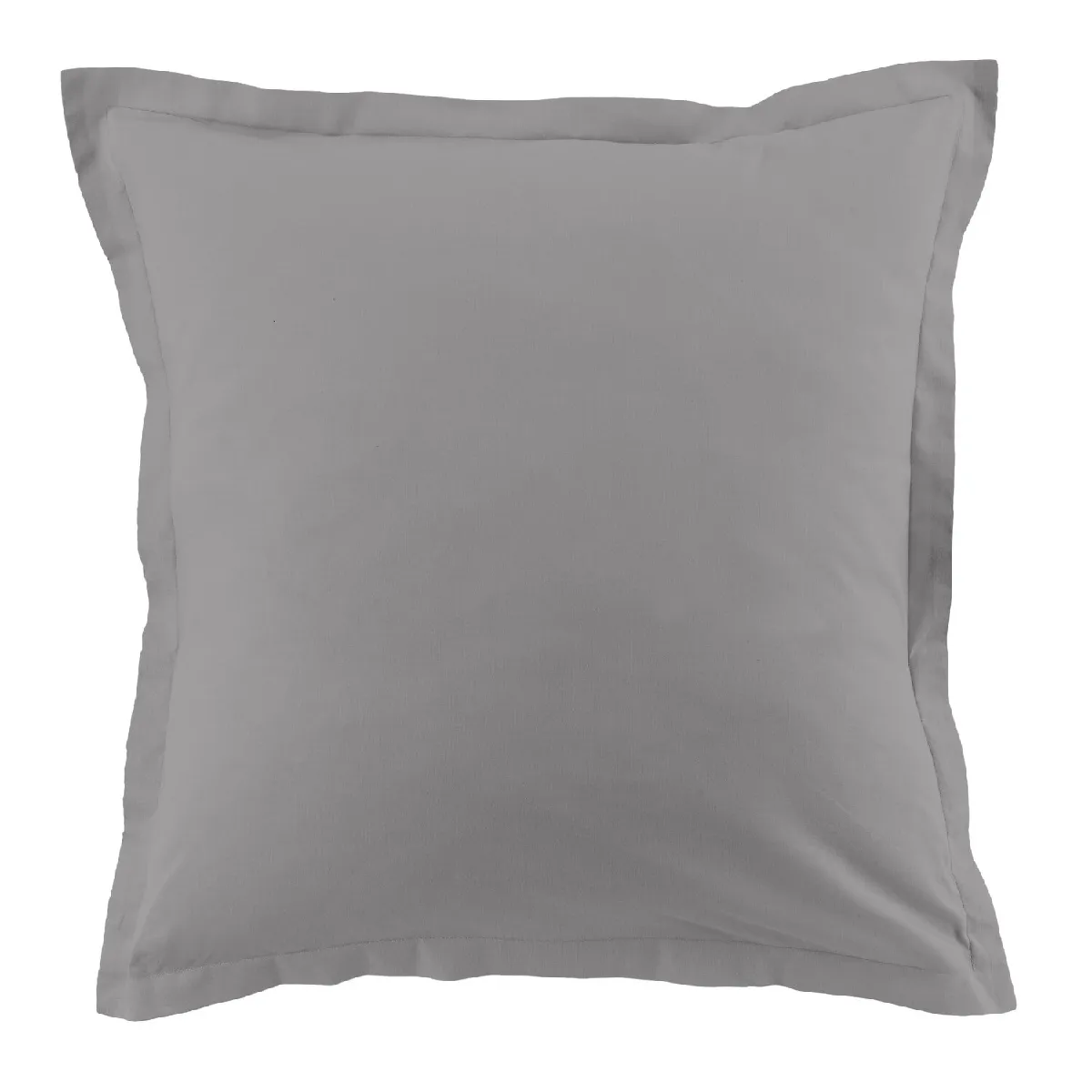 ATELIER DU COTON My Home Collection 2 Taies d'oreiller 100% Coton anthracite 63x63 cm