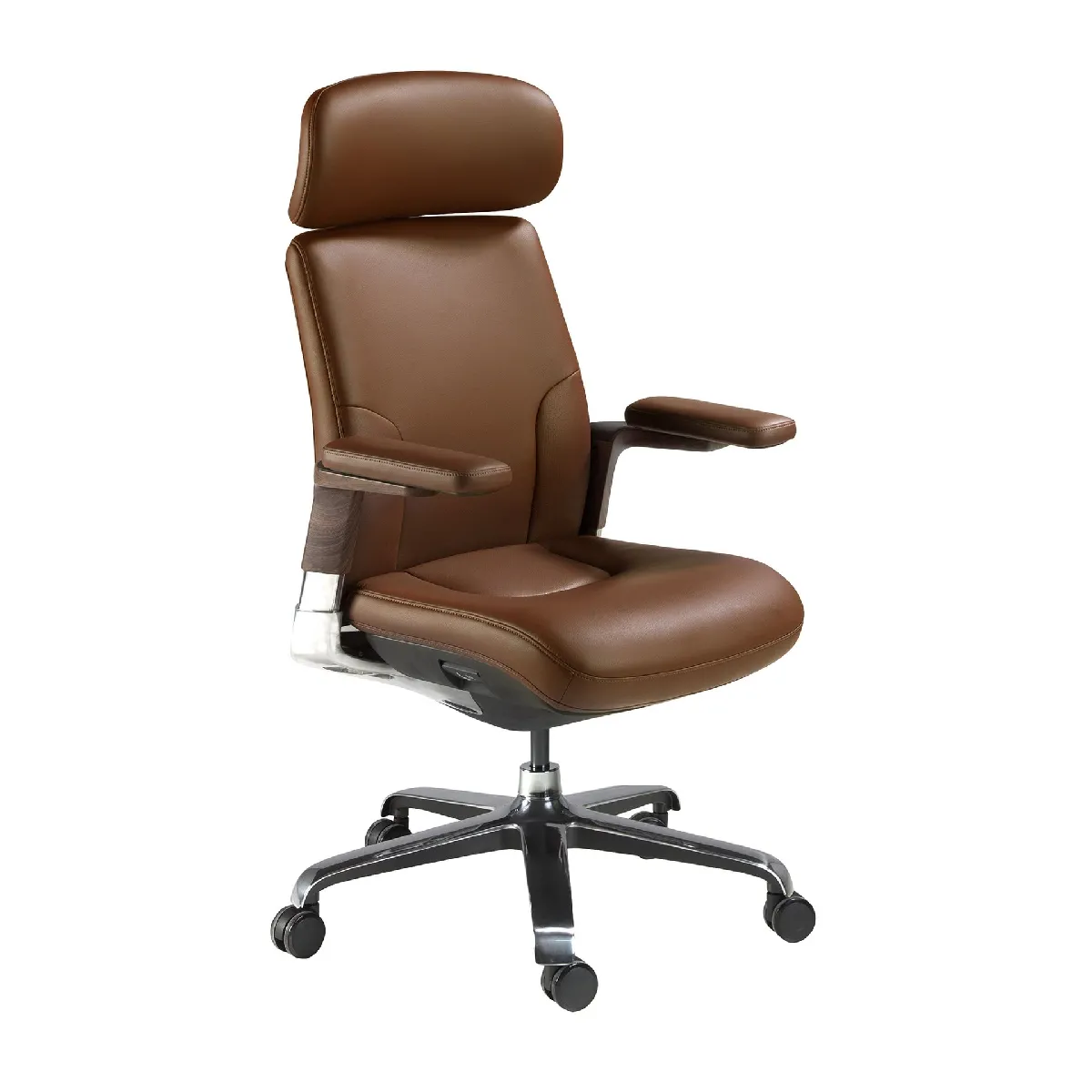 Fauteuil de bureau pivotant en similicuir - vue 2