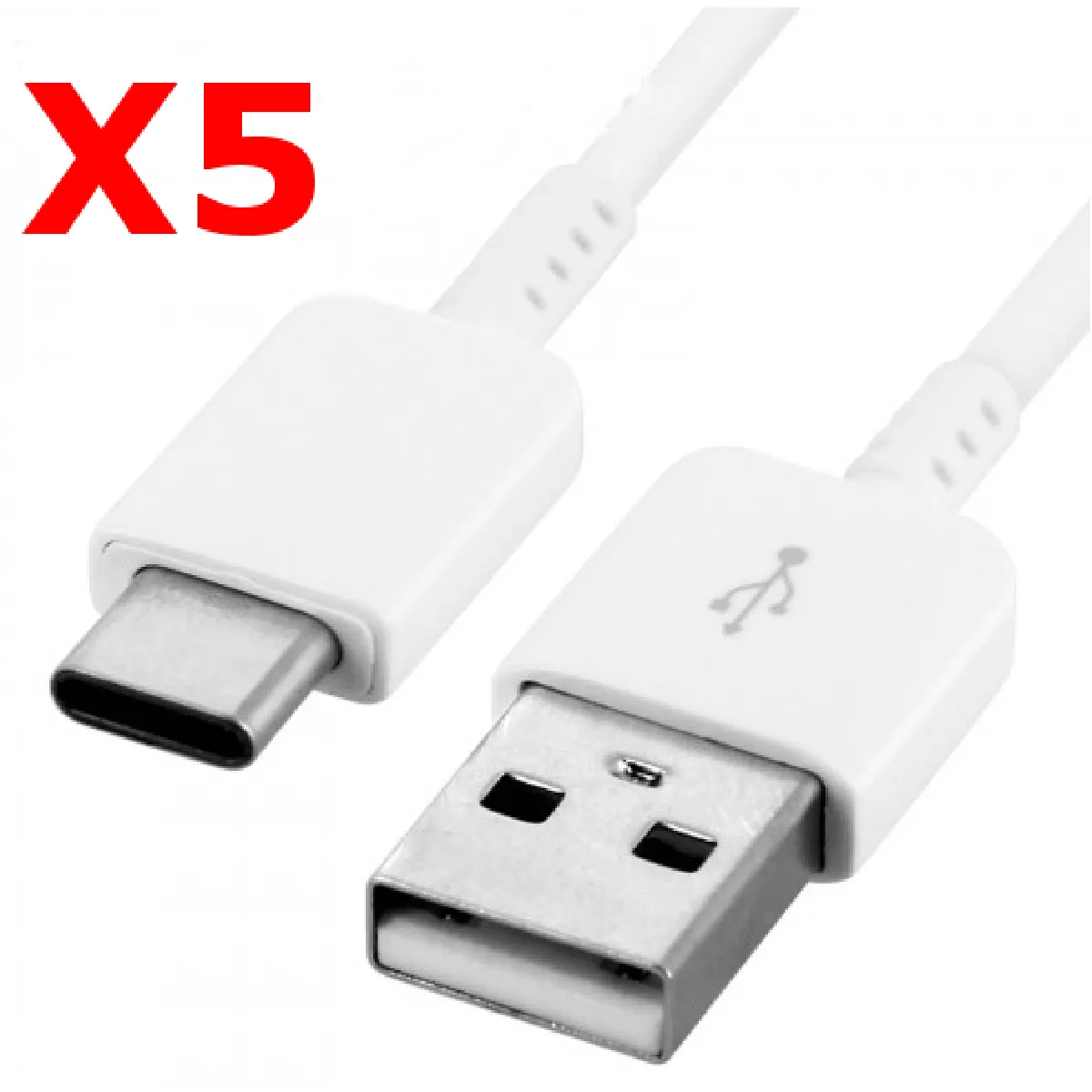 Little Boutik Blanc Câble Usb-C Pour Samsung - 1 M