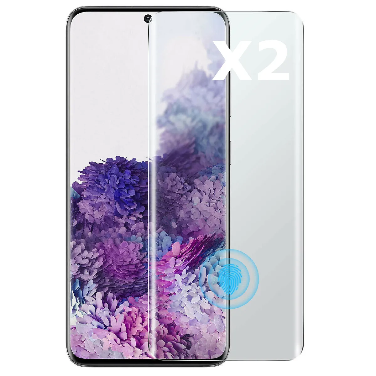 Little Boutik Verre Trempé Incurvé Pour Samsung Galaxy S20 - 2 Pièces