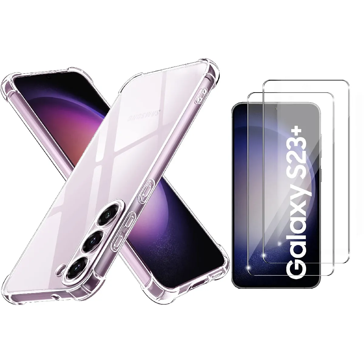 Little Boutik Coque Antichoc Samsung Galaxy S23 Plus - Transparent