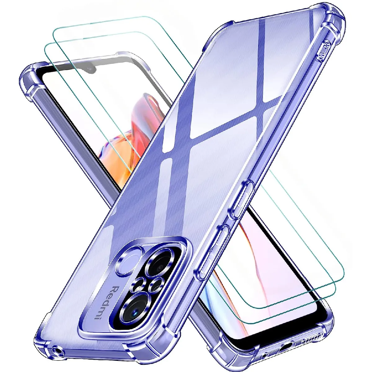 Little Boutik Coque Silicone À 4 Coins Renforcés Xiaomi Redmi 12C / 11A - Transparent