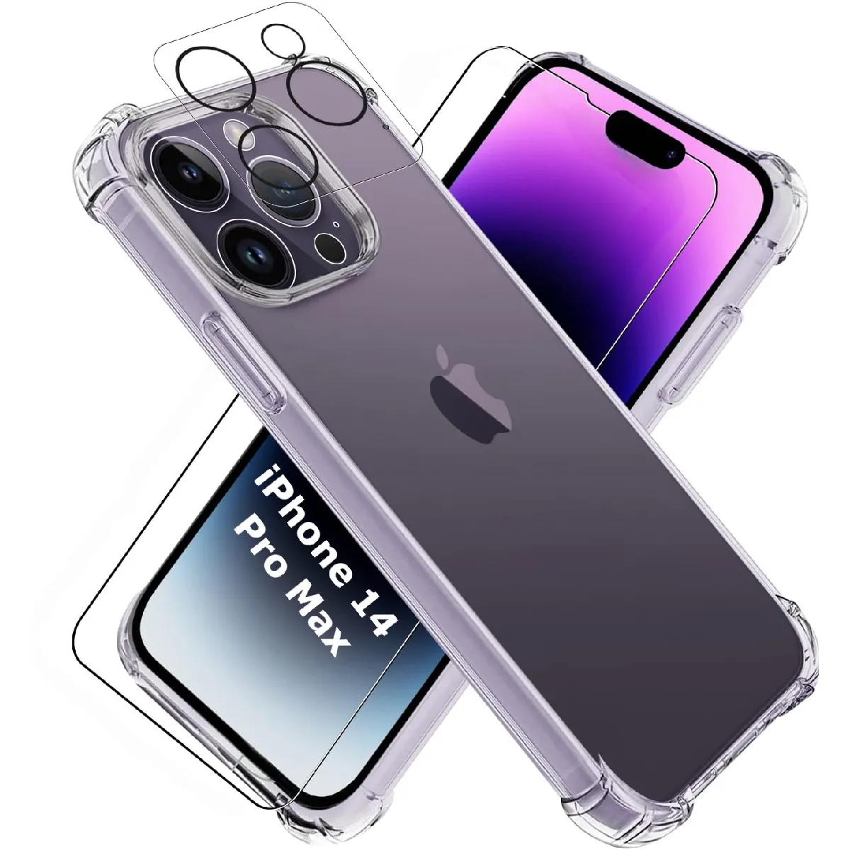 Little Boutik Coque À Angles Renforcés Apple Iphone 14 Pro Max - Transparent