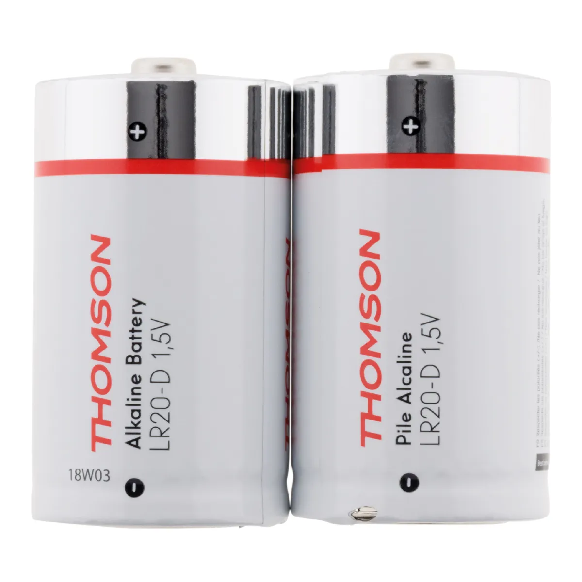 Thomson Pack 2 Piles Alcalines Lr20 D 1,5V
