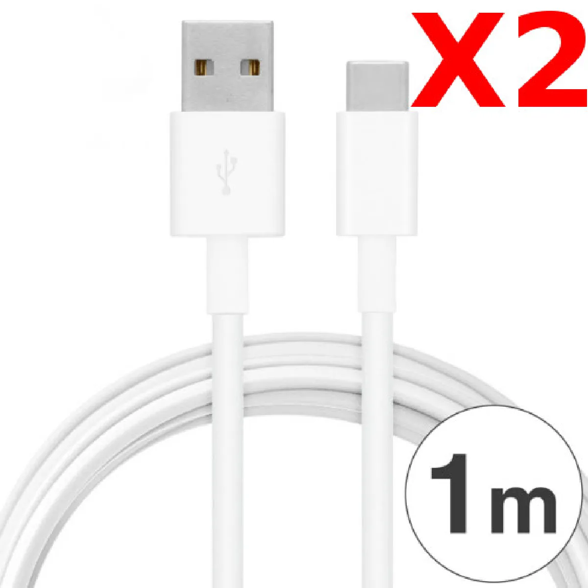Little Boutik Câble Usb-C Pour Samsung Galaxy Note 8 - 1 M - Lot De 2