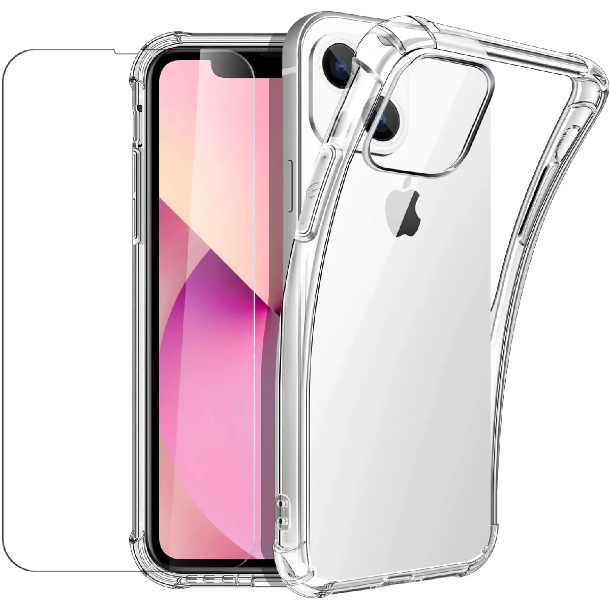 Little Boutik Coque En Silicone À Coins Renforcés Apple Iphone 13 - Transparent