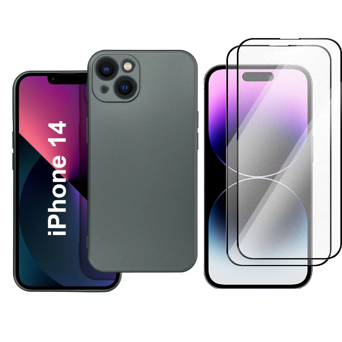 Little Boutik Argent Coque Métal Apple Iphone 14