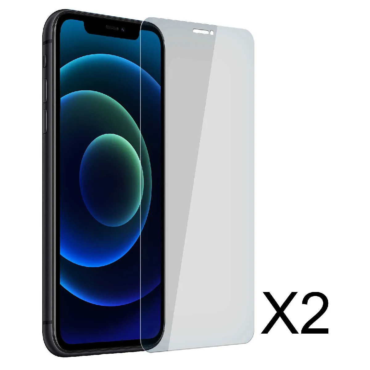 Little Boutik Protection D'écran En Verre Pour Apple Iphone 12 Pro - 2 Pièces