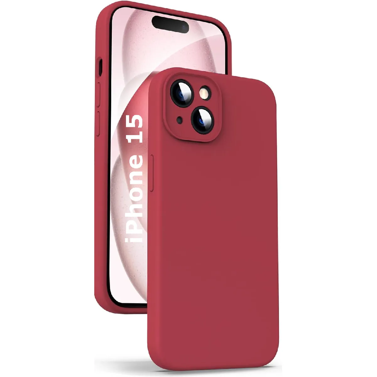 Little Boutik Rouge Coque En Silicone Apple Iphone 15