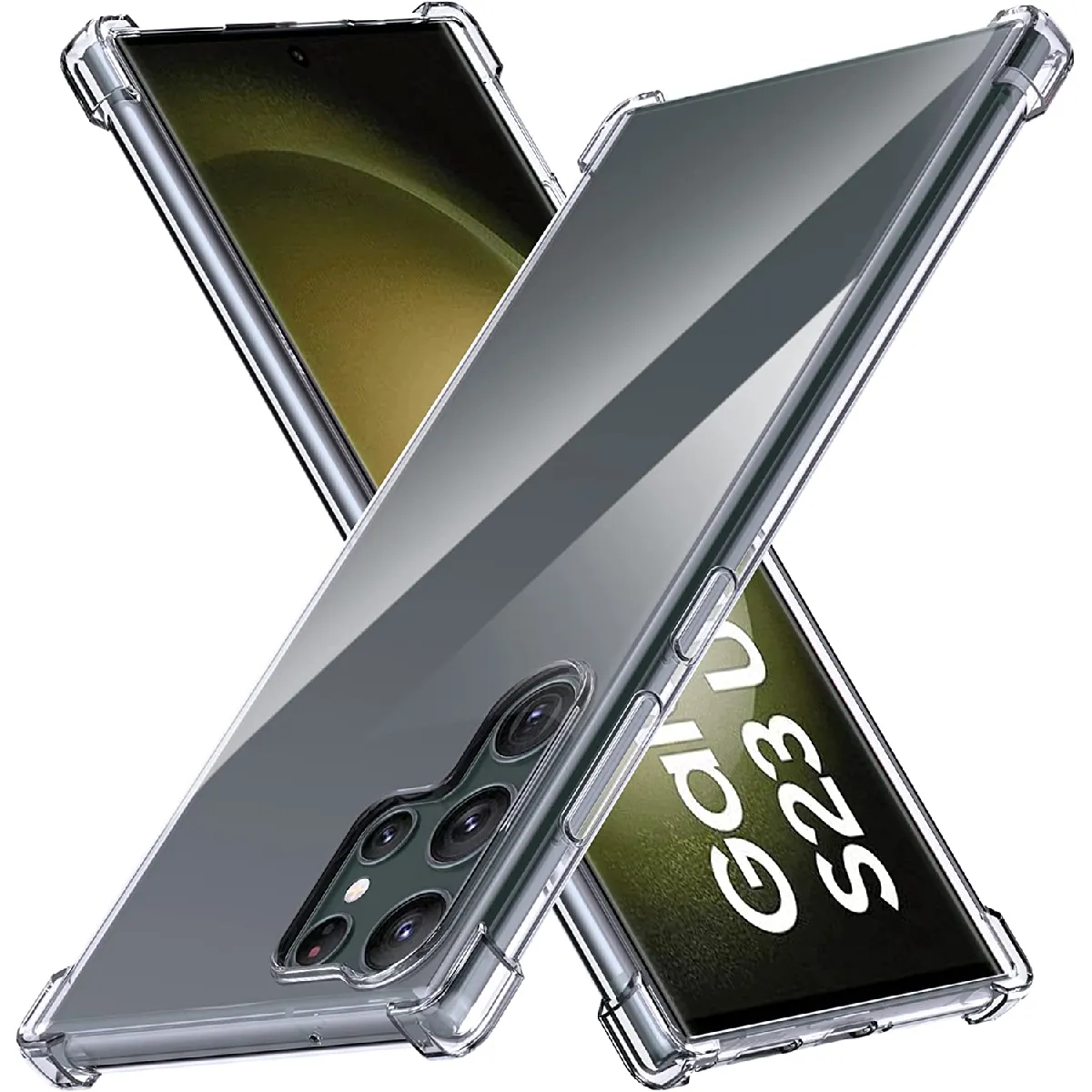 Little Boutik Coque À Angles Renforcés Samsung Galaxy S23 Ultra 5G - Transparent