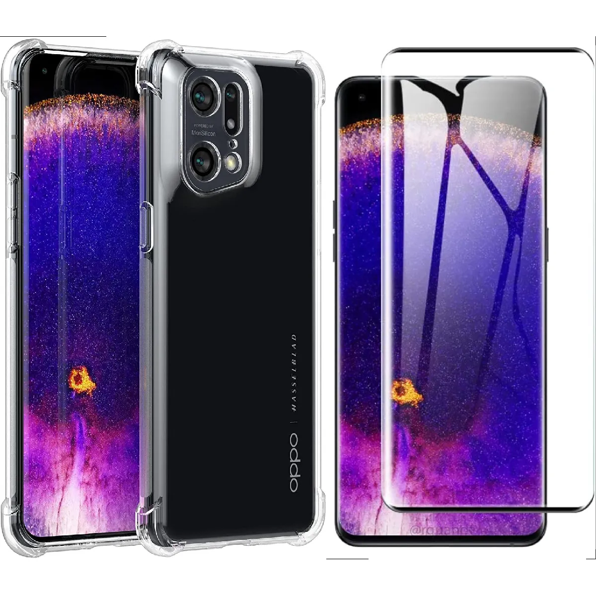 Little Boutik Coque À Angles Renforcés Oppo Find X5 Pro - Transparent
