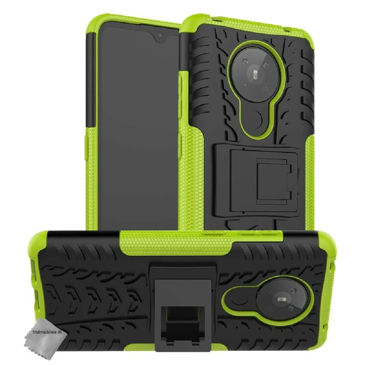 Htdmobiles Vert Coque Rigide Anti Choc Pour Nokia 5.3 + Verre Trempe