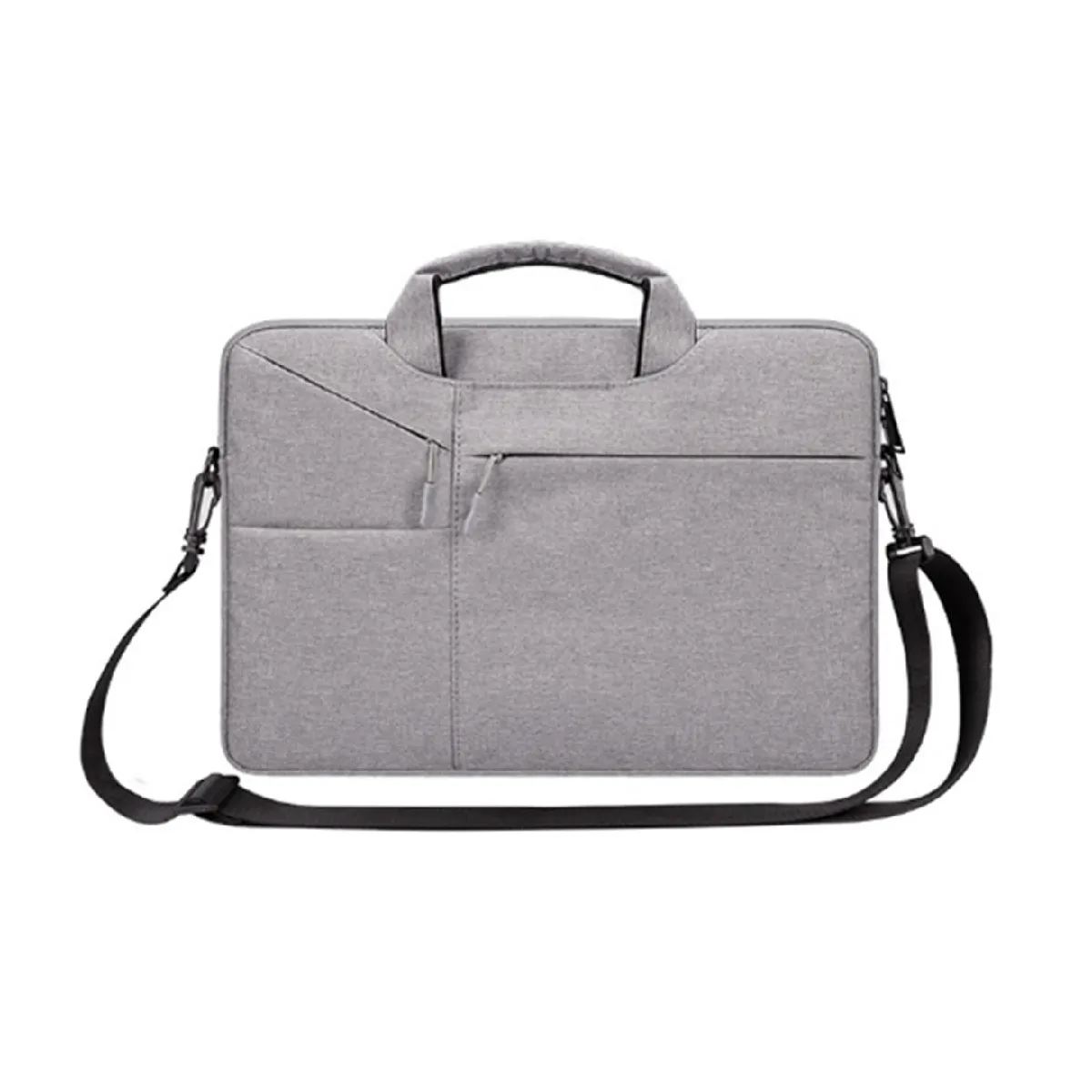 Sac étanche multi-compartiments 13,3 pouces pour ordinateur portable, adapté pour Huawei Pro, Xiaomi - gris