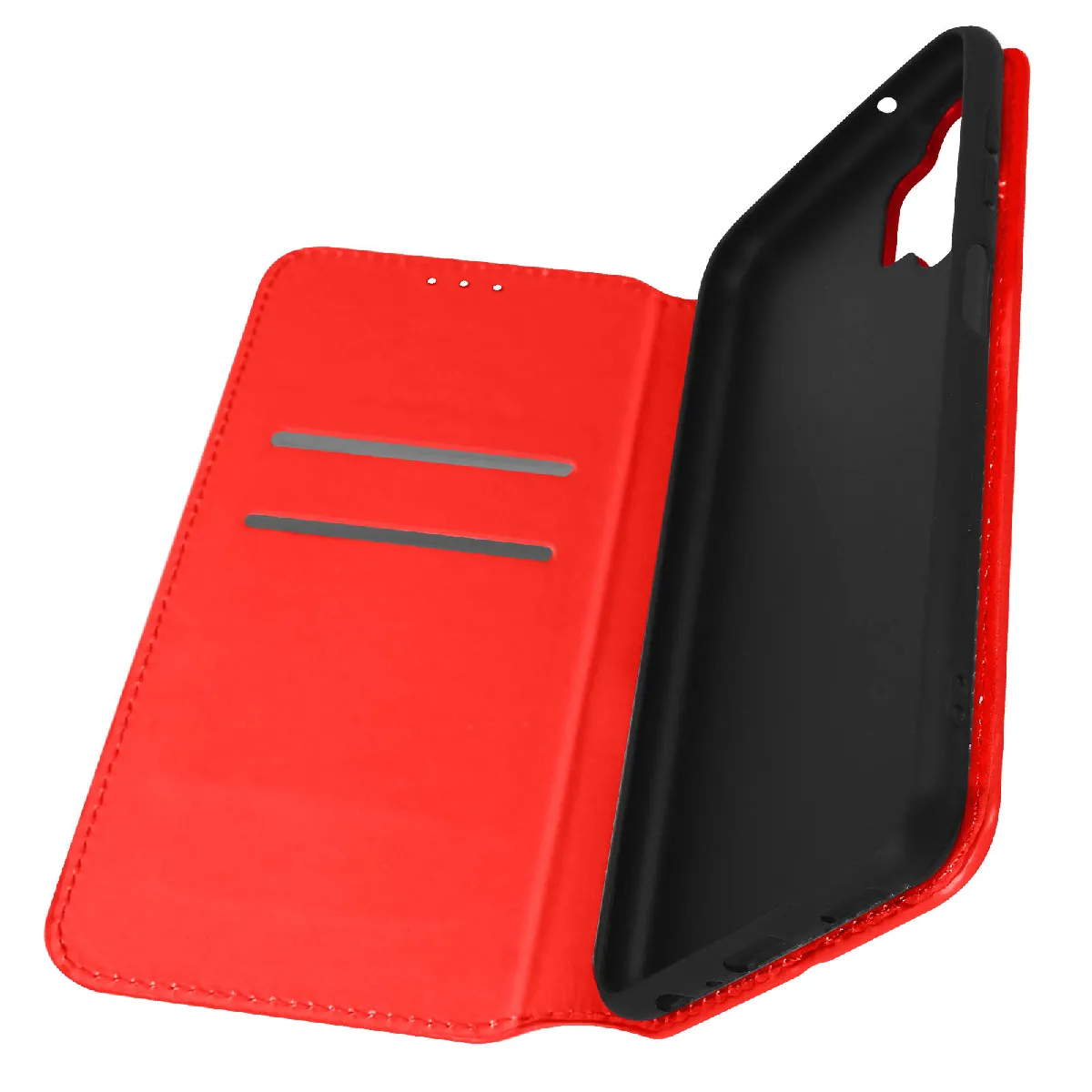 Avizar Rouge Housse Pour Samsung Galaxy A13 Clapet Portefeuille Support Vidéo