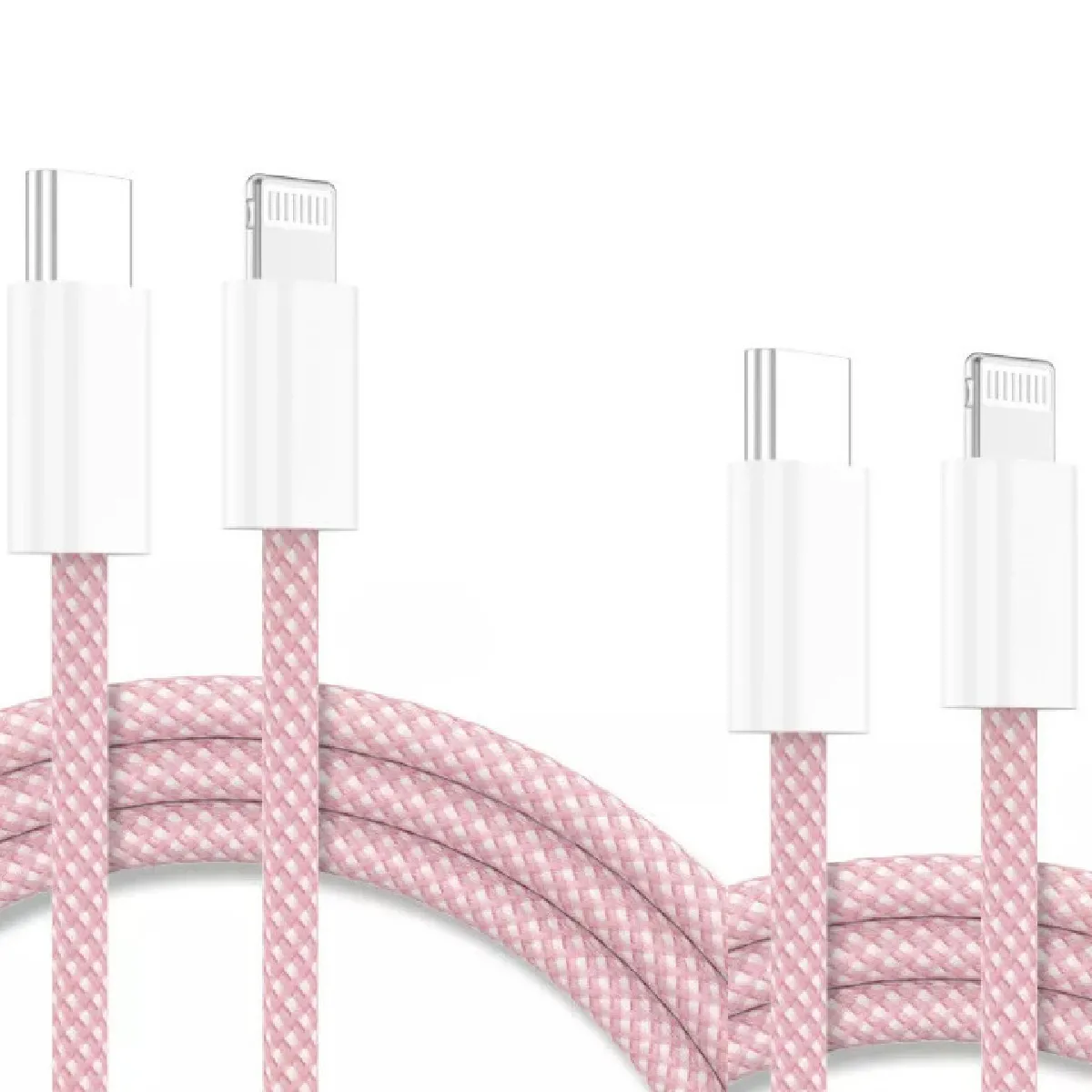 Little Boutik Câble Usb-C Vers Lightning Renforcé En Nylon Pour Iphone 8 - 1 M