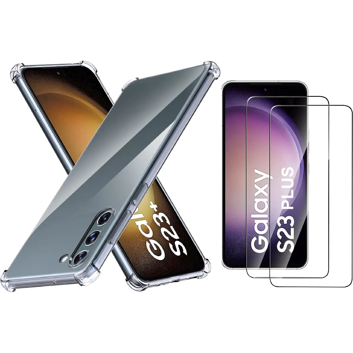 Little Boutik Coque À Angles Renforcés Samsung Galaxy S23 Plus 5G - Transparent
