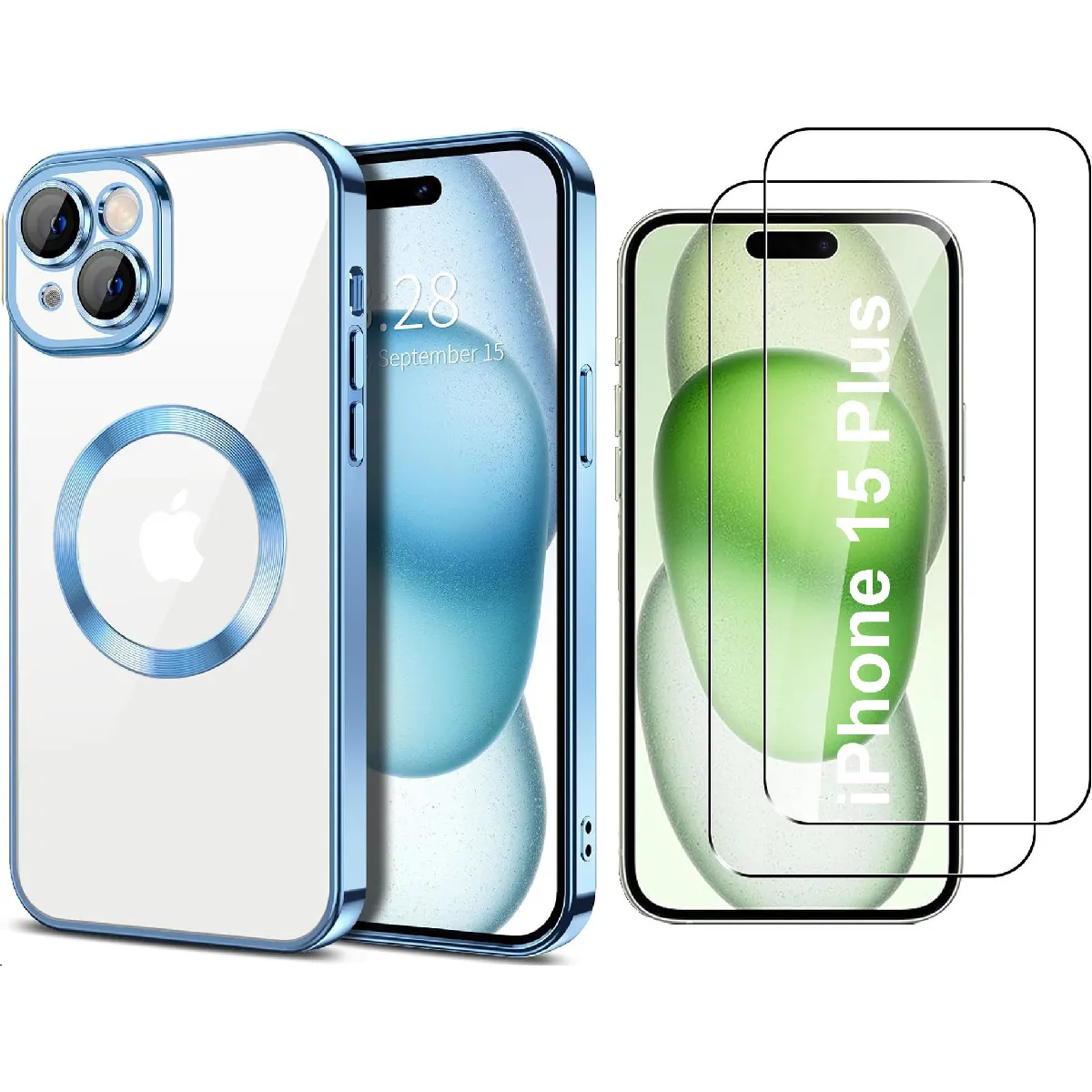 Little Boutik Bleu Coque Apple Iphone 15 Plus