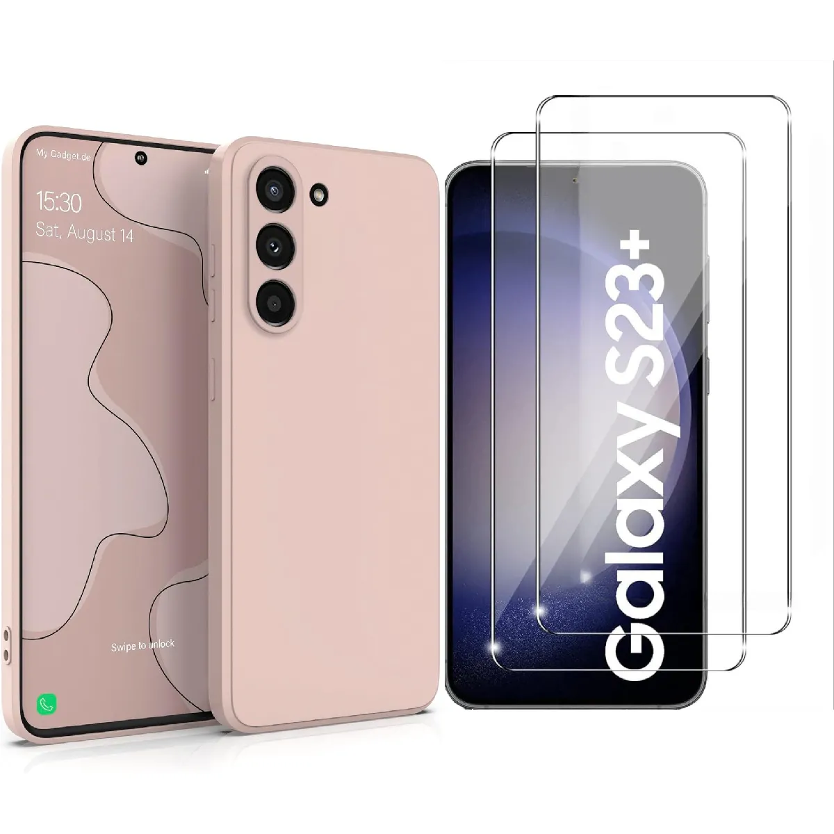 Little Boutik Rose Coque En Silicone Samsung Galaxy S23 Plus