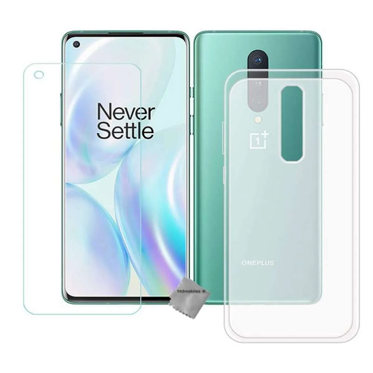 Htdmobiles Blanc Coque Oneplus 8 - Transparent