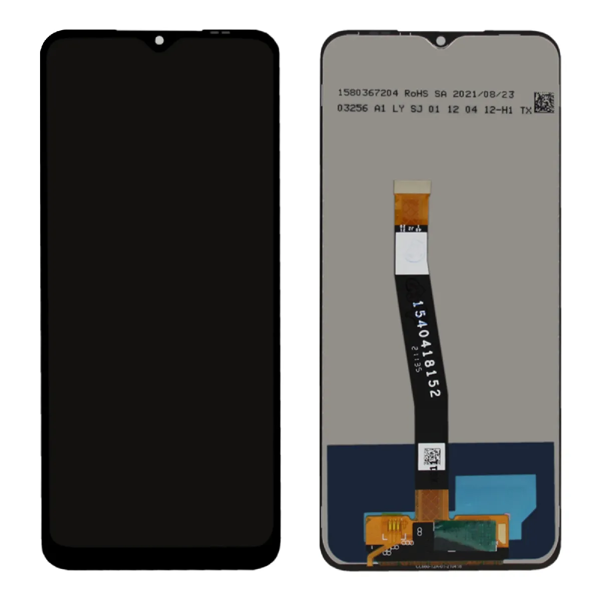 Avizar Noir Clappio Bloc Complet Pour Samsung Galaxy A22 5G Écran Lcd Vitre Tactile Compatible