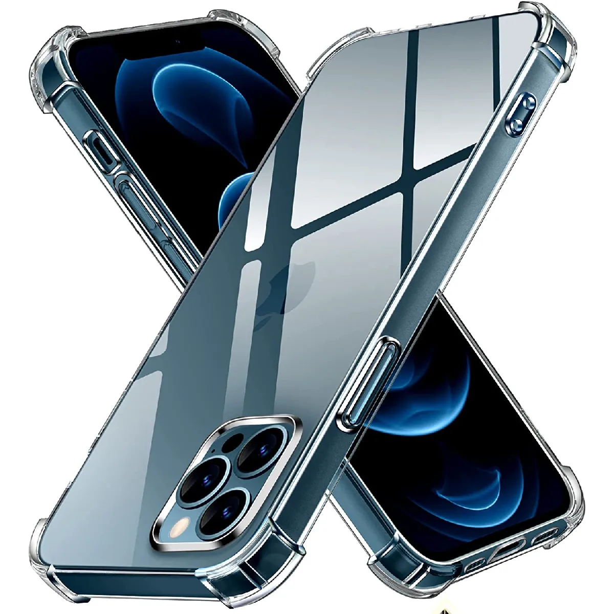 Little Boutik Coque Silicone À Angles Renforcés Apple Iphone 12 Pro Max - Transparent