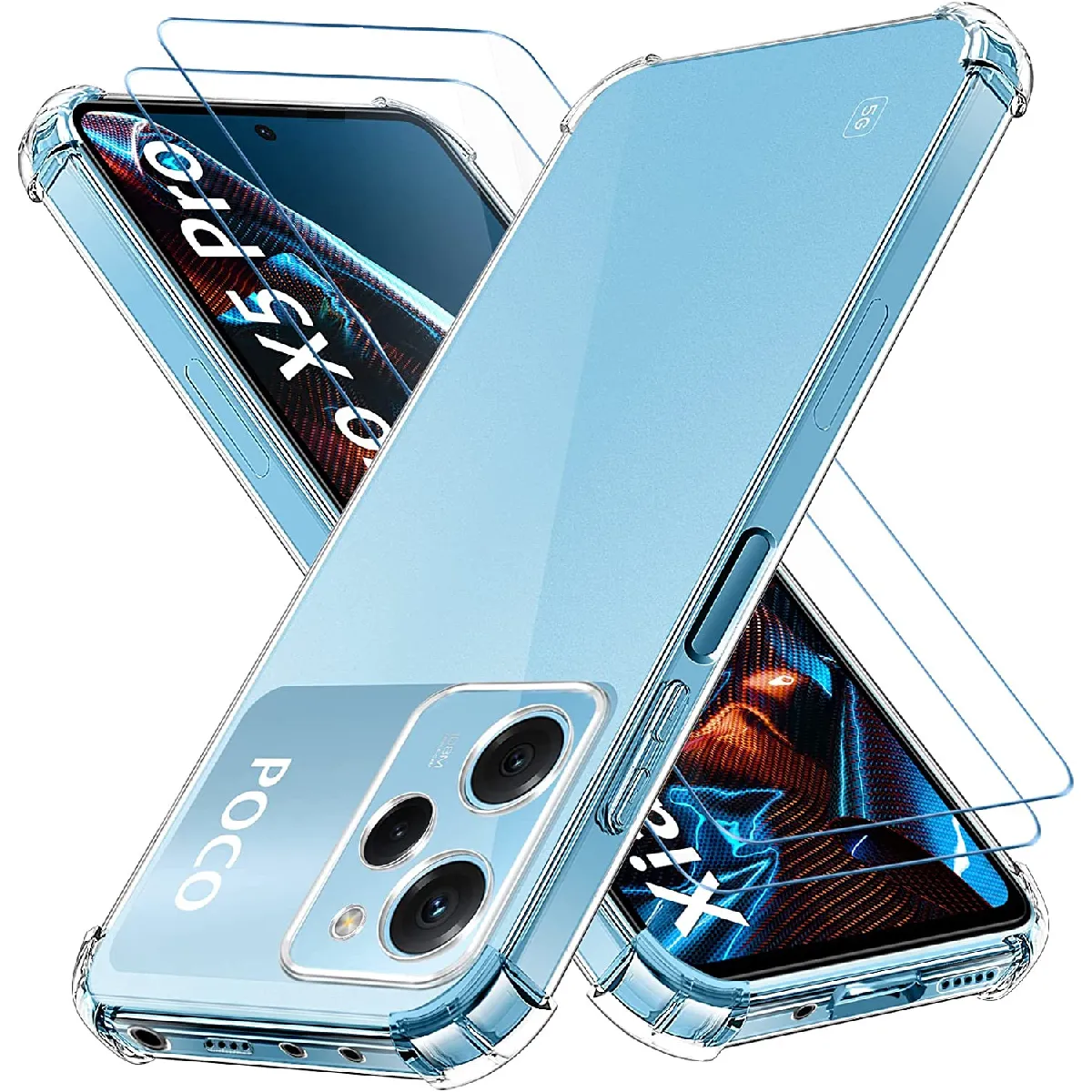 Little Boutik Coque À Angles Renforcés Xiaomi Poco X5 Pro 5G - Transparent