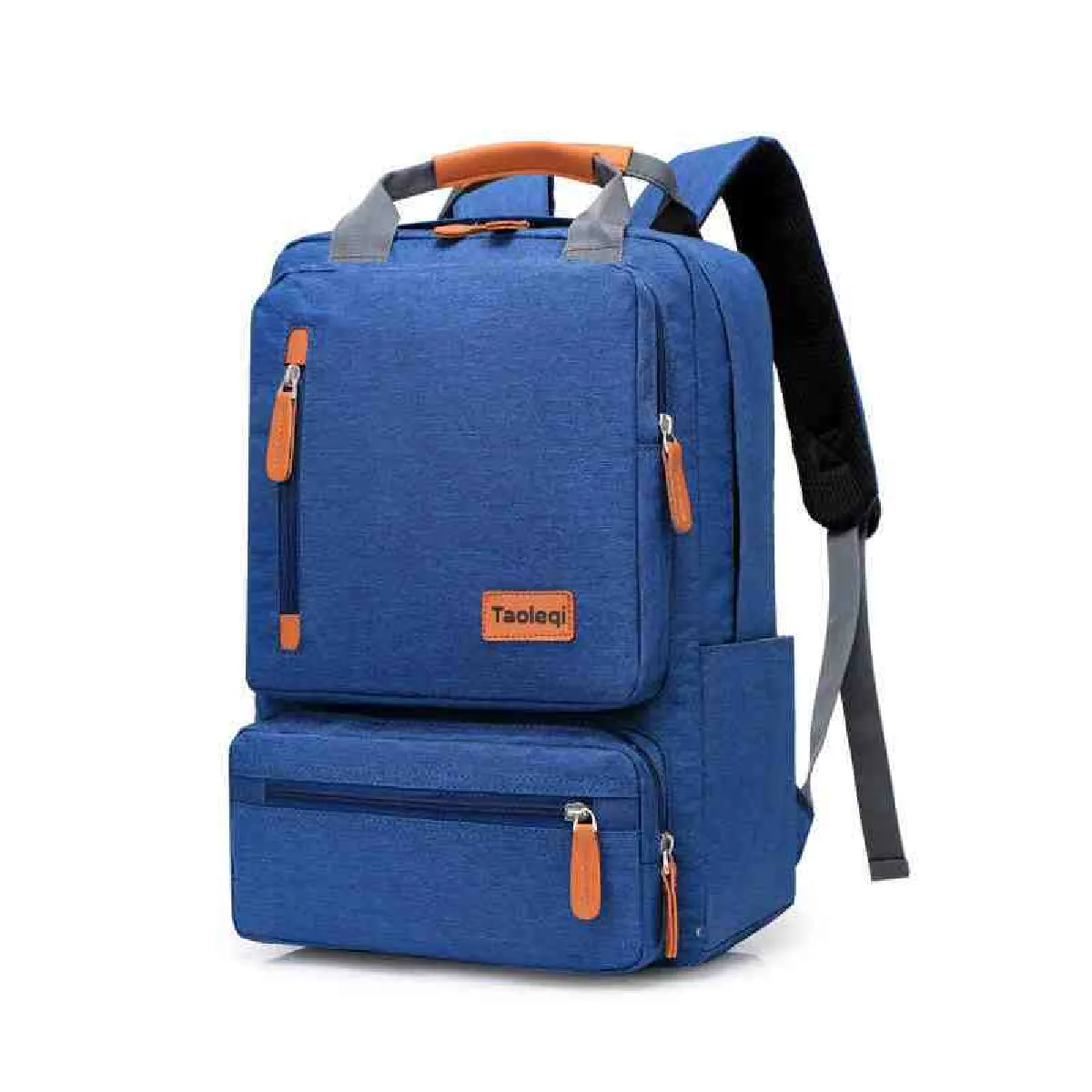 Sac à dos unisexe pour ordinateur portable 15,6", léger, antivol, pour l'école et le voyage, bleu