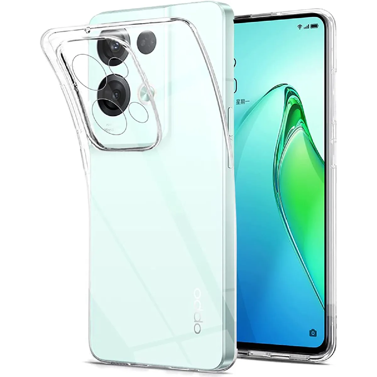 Little Boutik Coque Silicone Oppo Reno8 Pro 5G - Transparent