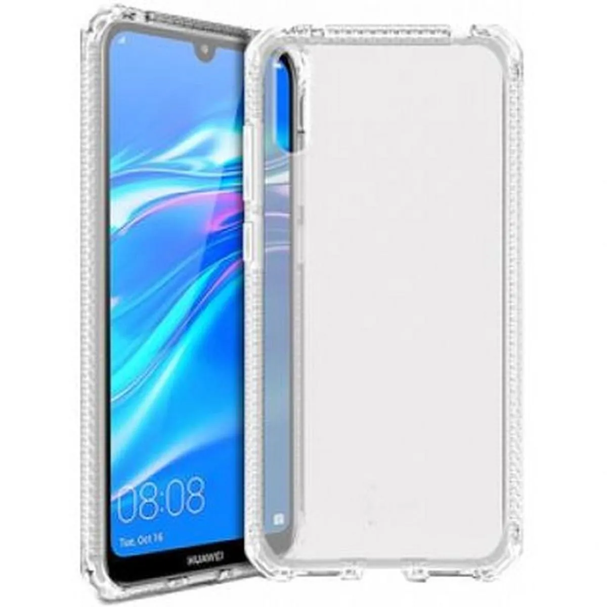 Itskins Coque Pour Huawei Y7 2019 Semi-Rigide Spectrum Transparent