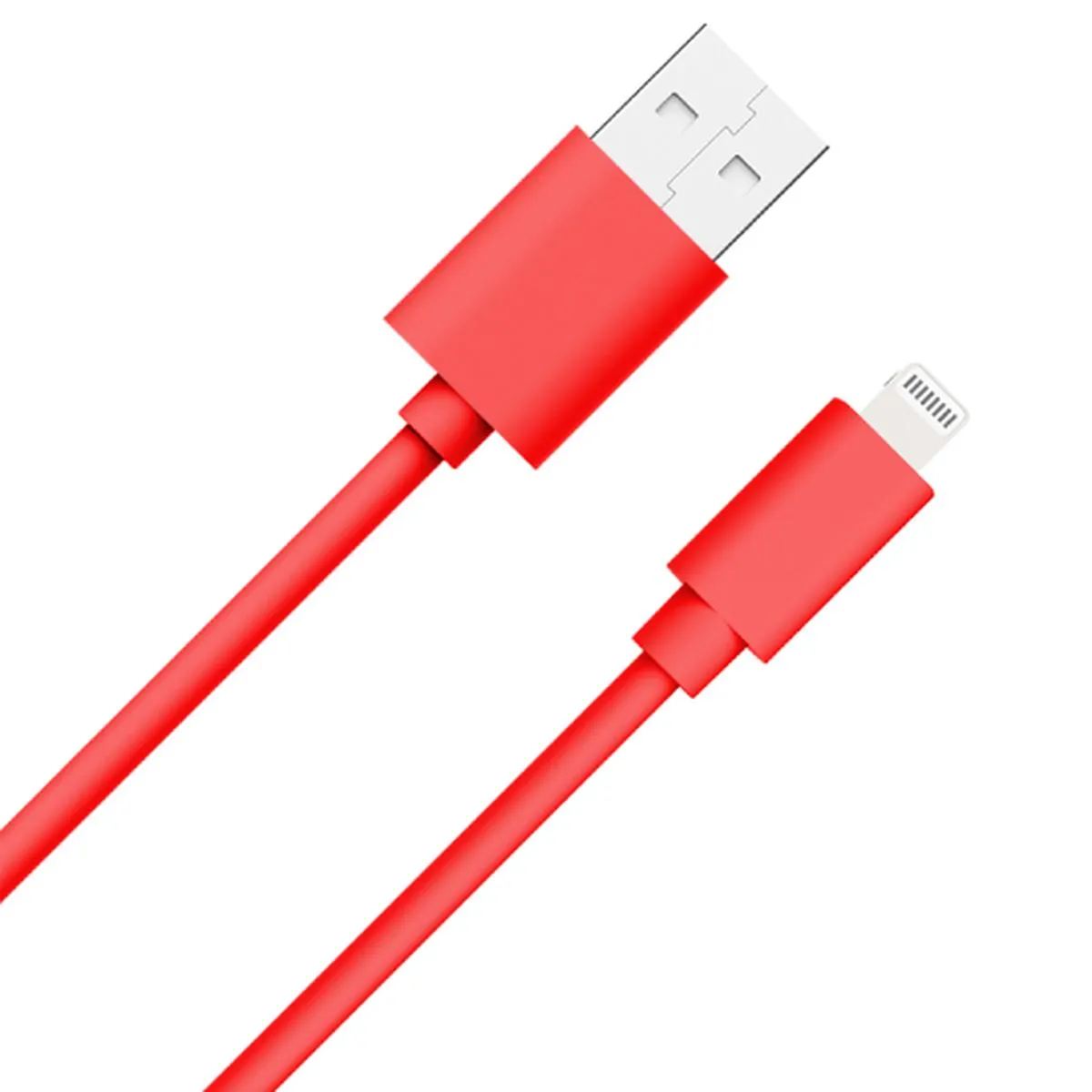 Bigben Wow - Câble Lightning - USB mâle pour Lightning mâle - 1 m - rouge