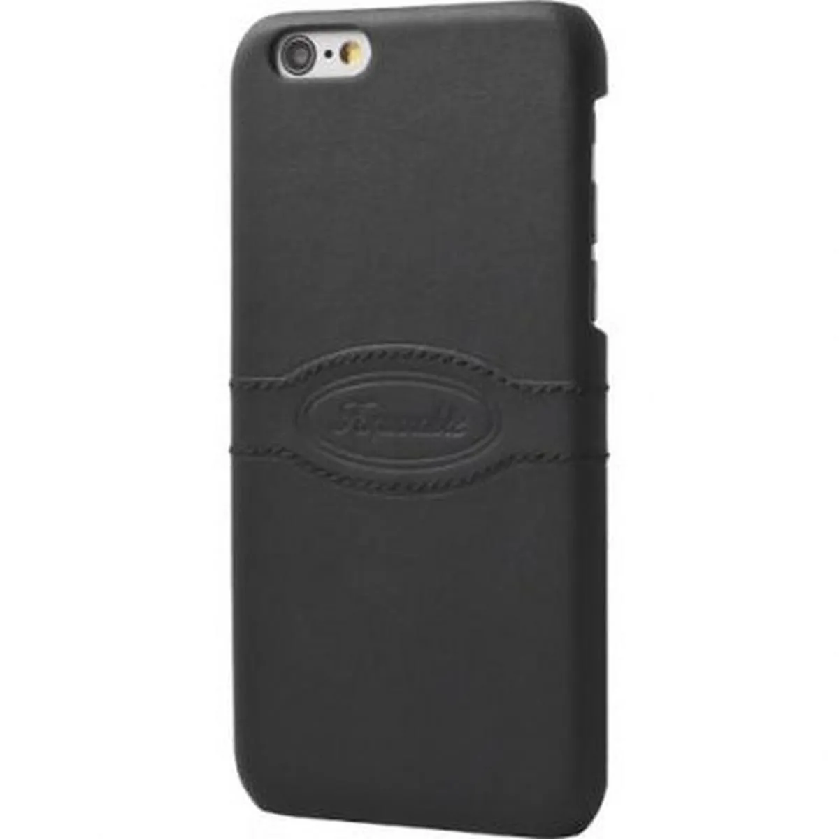 Faconnable Noir Façonnable Coque Pour Iphone 6/6S Sobre Et Élégante Logo Débossé